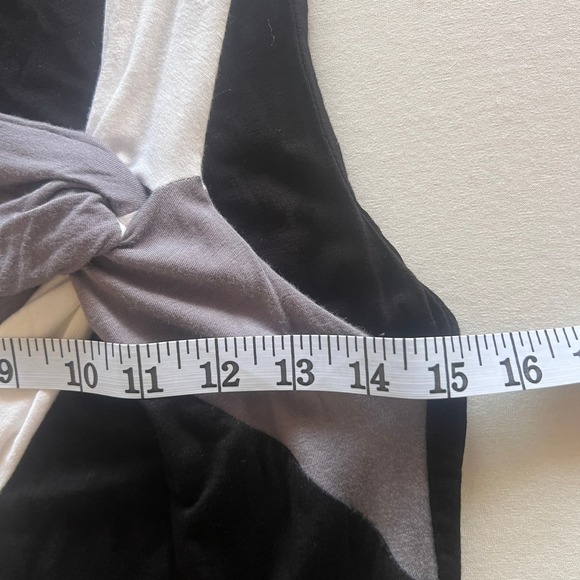 Ella Moss Colorblock Bodycon Midi Dress Sleeveless Black Gray Size S NWT - Picture 9 of 10